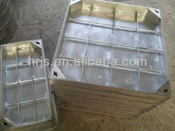 stainless steel galvanized iron roadway square manhole cover