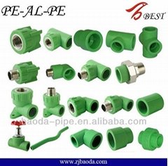 pp-r pipe fittings With the green or white pipe