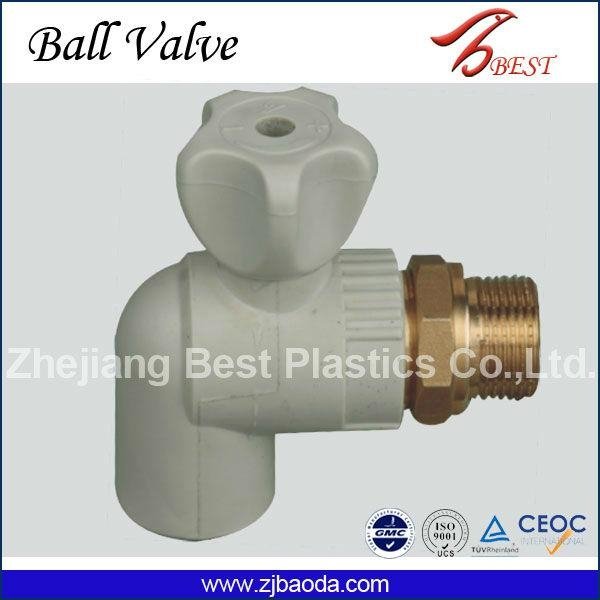 PP-R radiator straight valves with high quality 2