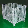 stackability and folding wire mesh cage 1