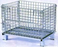 stackability and folding wire mesh cage 2