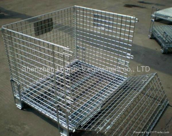 stackability and folding wire mesh cage 3