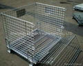 stackability and folding wire mesh cage 3