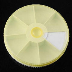 Scene® New Portable Rotundity Medicine Organizer Pillbox Drug Box Yellow