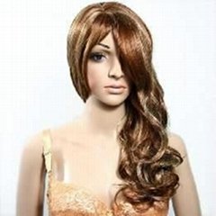 New Lady’s Fashion Dark Brown Long Wavy Curly Full Wigs