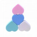 Lot of 4 pcs Heart Facial Powder Puffs