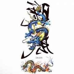 New Temporary Tattoo Dragon Pattern Design Authentic