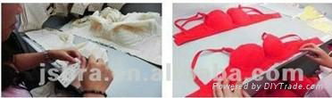 2013 Newest red lady bra and panty set with decoration heart 4