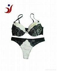 2013 Hot Sexy Bra and Panty set with Black Lace