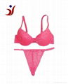 Girls lovely bra and panty set with pink lace design