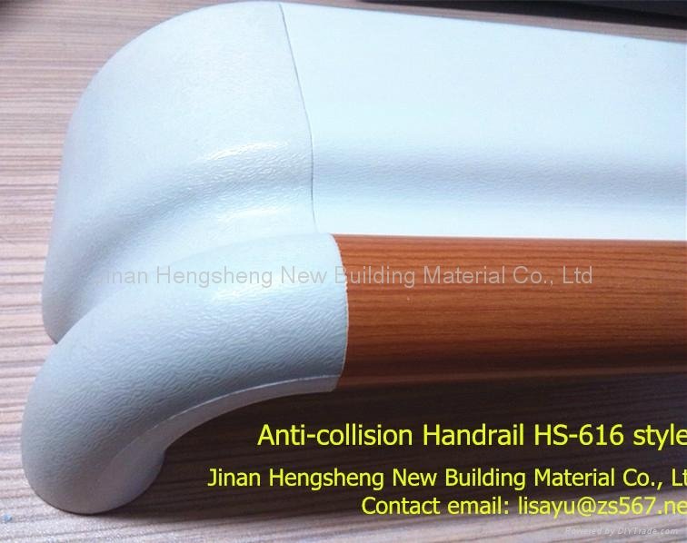 Anti-collision Handrail for hospital hallway