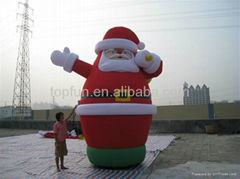 inflatable christmas santa playground