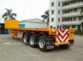 Flatbed semi trailer