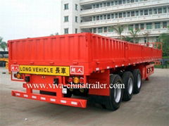 Side wall semi trailer 3 axle