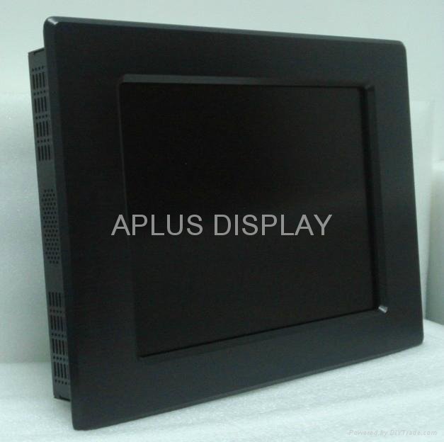 15 Inch Panel Mounting Industrial TFT LCD Display Monitor with Touch screen,IP65