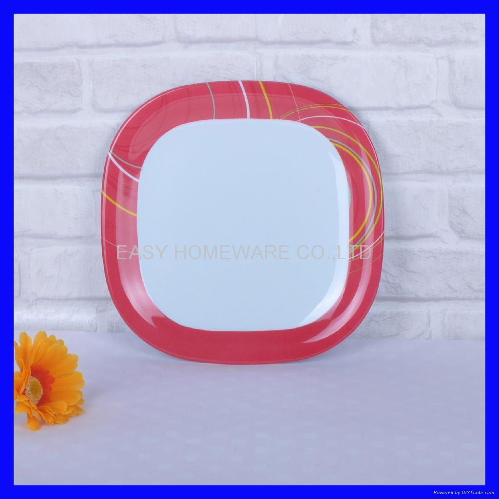 square melamine plate 4