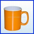 two tone color /two layer melamine mug