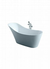 Aroma Acrylic Plain Bathtub With Pop-up