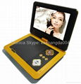 9 inch portable dvd player with TV tuner evd player