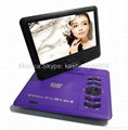 9 inch portable dvd player with TV tuner evd player 3