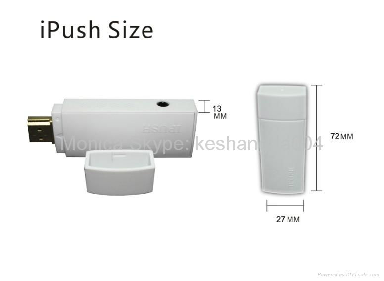 New product wifi display receiver iPush dongle for iOS and Android smartphone 2