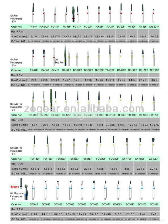 dental diamond burs   5