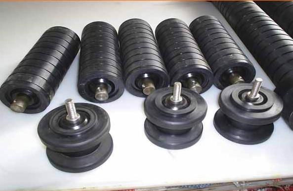 rubber lagging idler roller for for belt conveyer systerm 