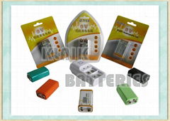 9V NiMH rechargeable battery series