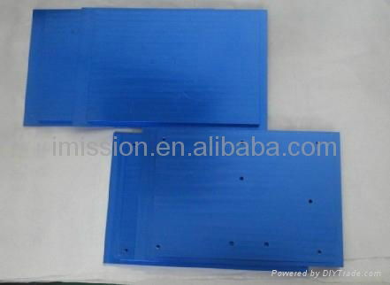 High quality CNC milling parts with Blue anodized 3