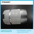 CNC turning aluminum parts with coarse knurling 1