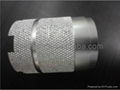 CNC turning aluminum parts with coarse knurling 2