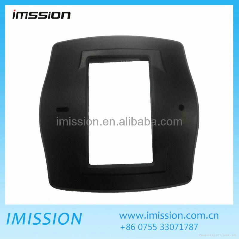 ABS plastic power switch cover parts with overmolding