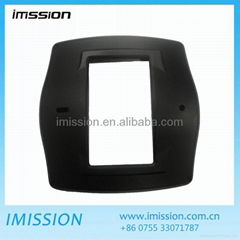 ABS plastic power switch cover parts with overmolding