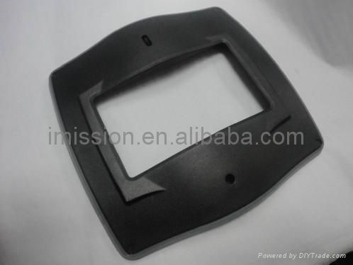 ABS plastic power switch cover parts with overmolding 2