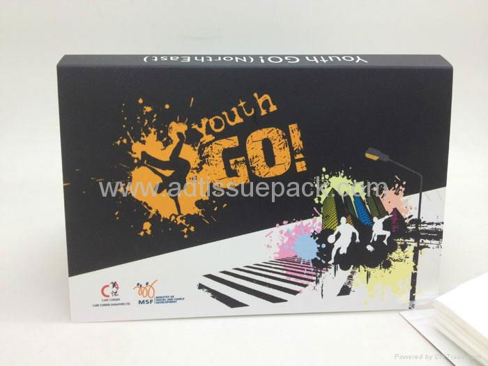 Cardboard tisue pack-3panel for printing