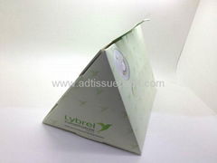 Ad tissue box-triangle tissue box