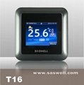 2013 newest T16 color touch screen temperature controller for HVAC
