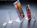 acrylic restaurant shop menu display holder