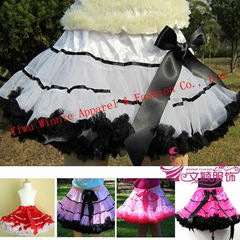 Ribbon Trim Fluffy Pettiskirt for baby girls