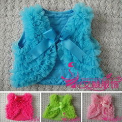 Girl Ruffled Vest Baby Vest in stock