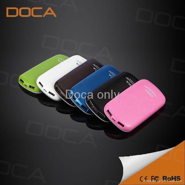 DOCA T50 mobile power bank 5000mah for mobile phone and dvd