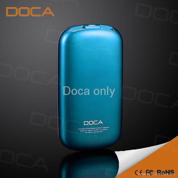 DOCA T50 mobile power bank 5000mah for mobile phone and dvd 2