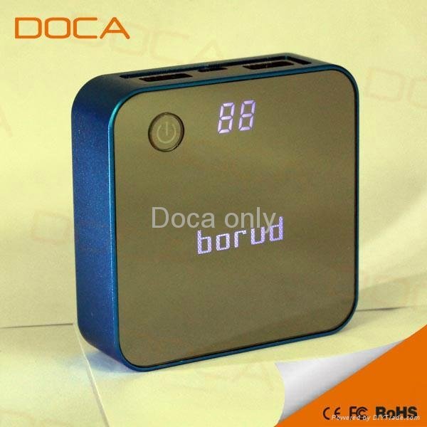 8400mAH DOCA D525 power bank LCD digital display 5