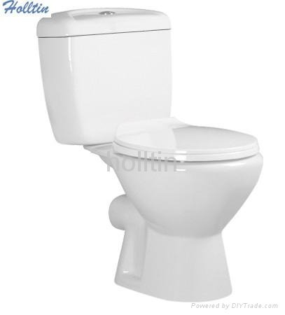HT213 China Hot Sale Two-piece Toilet  1
