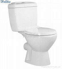 HT213 China Hot Sale Two-piece Toilet 