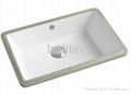 HT529 Rectangular Under Counter Washbasin Sink 