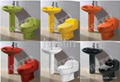 HT102 bathroom siphonic one piece toilet colorful design 2