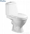 HT215 Washdown Two Piece WC Closet Color For Choose Toilet  5