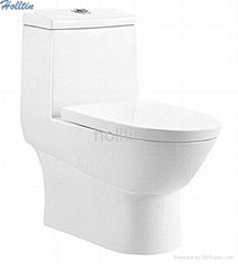 HT131 ceramic wc toilet siphonic single-piece closet 
