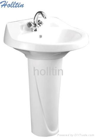 HT310 ceramics sanitary wares basin with pedestal 4